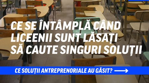 Ce se întâmplă când tinerii sunt lăsați să găsească singuri soluții / Consiliere profesională cu AI, acces în școală cu recunoaştere facială și o hală transformată în campus educațional