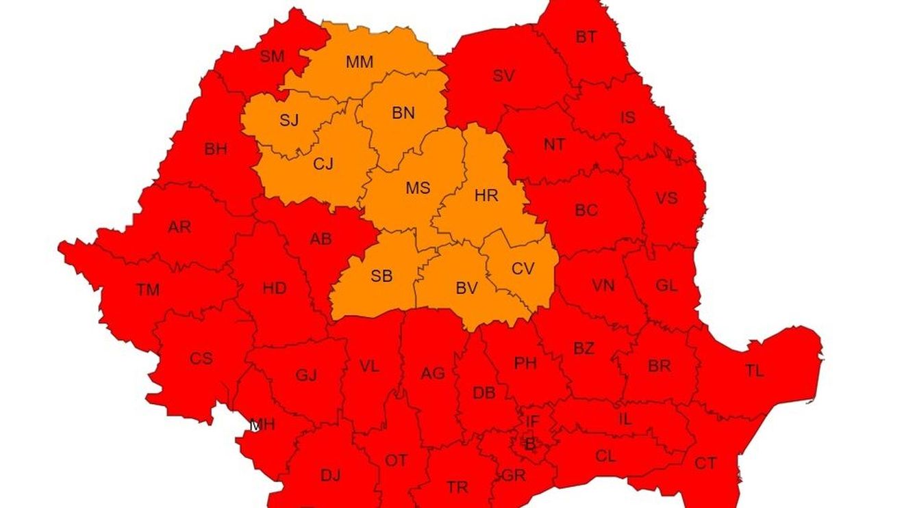 Zona aflată sub cod roşu de caniculă se extinde luni şi marţi. Temperaturile ajung la 42 de grade / Recomandări pentru populaţie