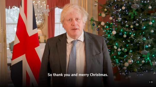 VIDEO În mesajul de Crăciun, Boris Johnson îi îndeamnă pe britanici să se vaccineze