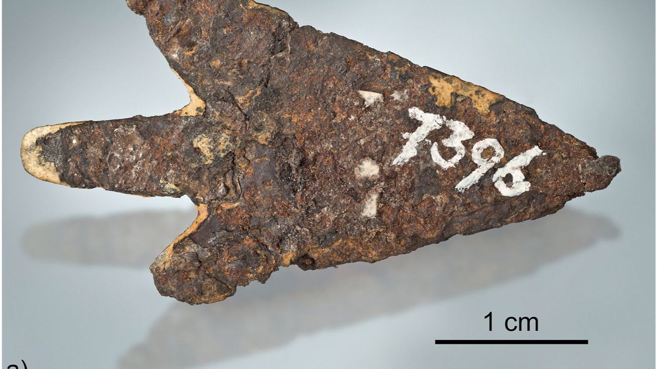 Arheologi elvețieni au descoperit un vârf de săgeată din Epoca Bronzului realizat dintr-un metal provenit de la un meteorit: „Nu este de pe planeta noastră”