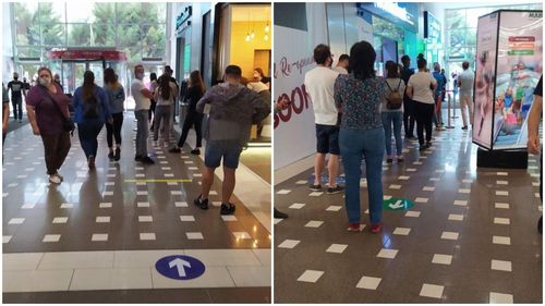 VIDEO Moldovenii au stat la cozi în mall-urile din Chișinău, în prima zi de redeschidere a centrelor comerciale în Republica Moldova