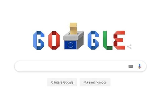 Google îndeamnă românii la vot print-un logo dedicat alegerilor europarlamentare