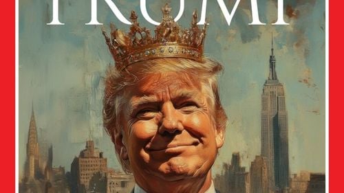 Casa Albă a publicat o imagine cu Donald Trump purtând o coroană de rege