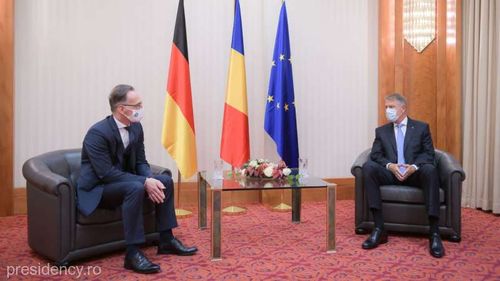 Klaus Iohannis, prezent la Magdeburg, Germania, unde i s-a acordat premiul „Otto cel Mare”