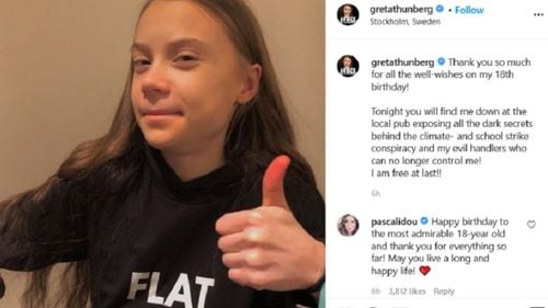Greta Thunberg îşi ironizează criticii la împlinirea vârstei majoratului: Sunt, în sfârșit, liberă