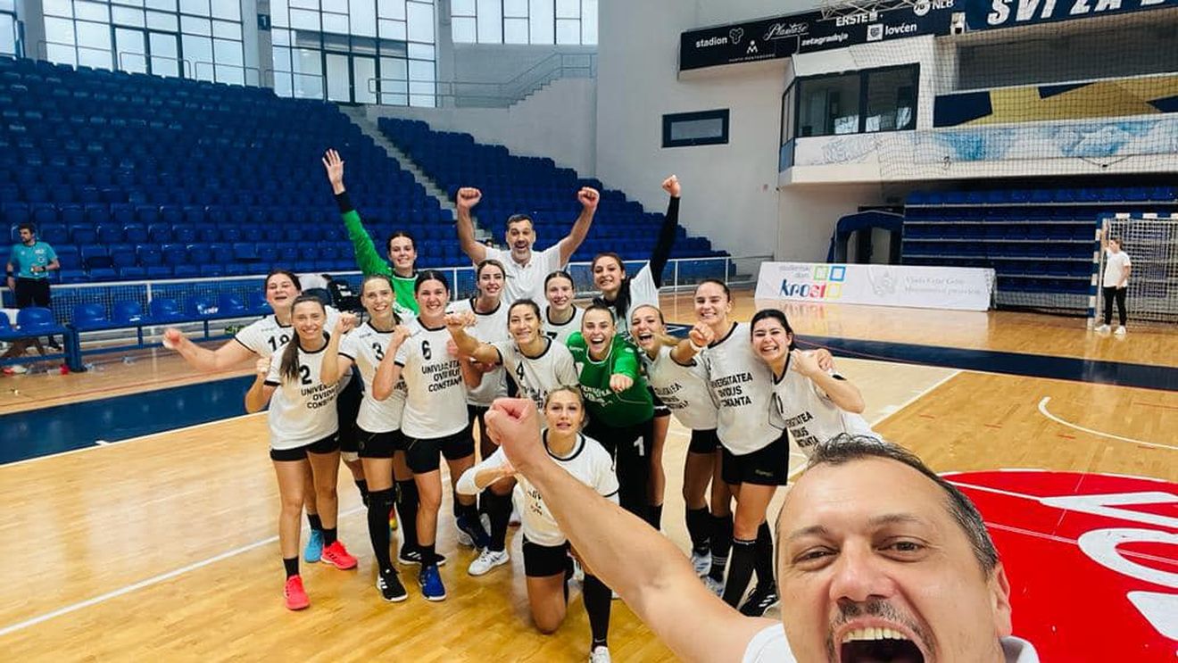 Echipa de handbal feminin a Universității Ovidius din Constanța este noua campioană europeană universitară/ A învins în finala de la Podgorica echipa Universității Maghiare de Științe ale Sportului