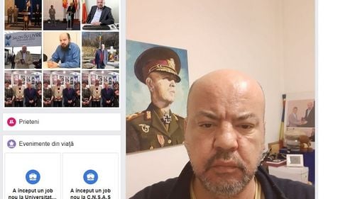 Florian Bichir, conferențiar de la Universitatea de Apărare, a postat pe Facebook un selfie în care apare imaginea lui Ion Antonescu. Institutul ”Elie Wiesel”: ”Postarea reprezintă o provocare la adresa instituțiilor statului”