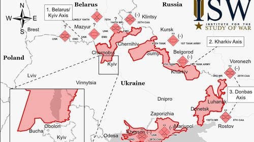 HARTĂ Cum arată teritoriile controlate de armata rusă / Ultimele date agregate de Institutul pentru Studiul Războiului din SUA