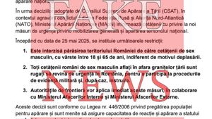 MApN dezminte dezinformări despre restricții pentru bărbați și retragerea militarilor americani: „Informații false menite să creeze panică”