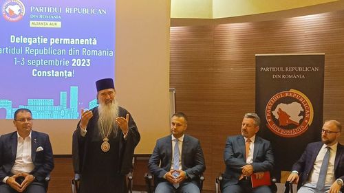 Rugăciuni pentru politicieni. Controversatul Teodosie a ținut o cuvântare la un eveniment al Partidului Republican, unul dintre aliații AUR la alegerile din 2024: Cum se justifică Arhiepiscopia Tomisului și cum îl ironizează pe purtătorul de cuvânt al BOR