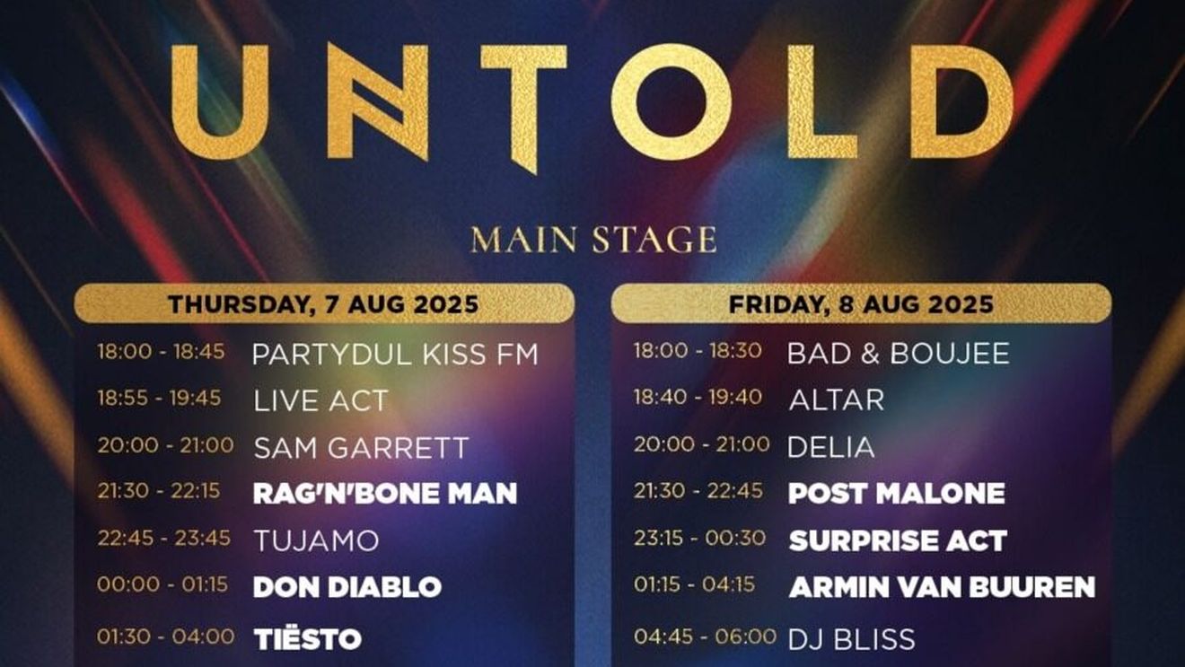 Organizatorii unuia din cele mai mari festivaluri din lume anunță lista artiștilor ce ajung la ediția UNTOLD X (Parteneriat)
