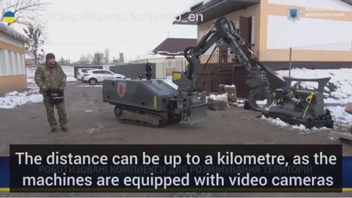 VIDEO Autoritățile ucrainene vor folosi roboți pentru a demina regiunile Harkov și Herson