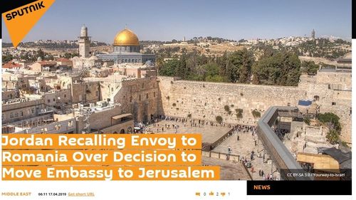 Fake news lansat de oficiosul de propagandă al Rusiei despre presupusa retragere a ambasadorului Iordaniei în România