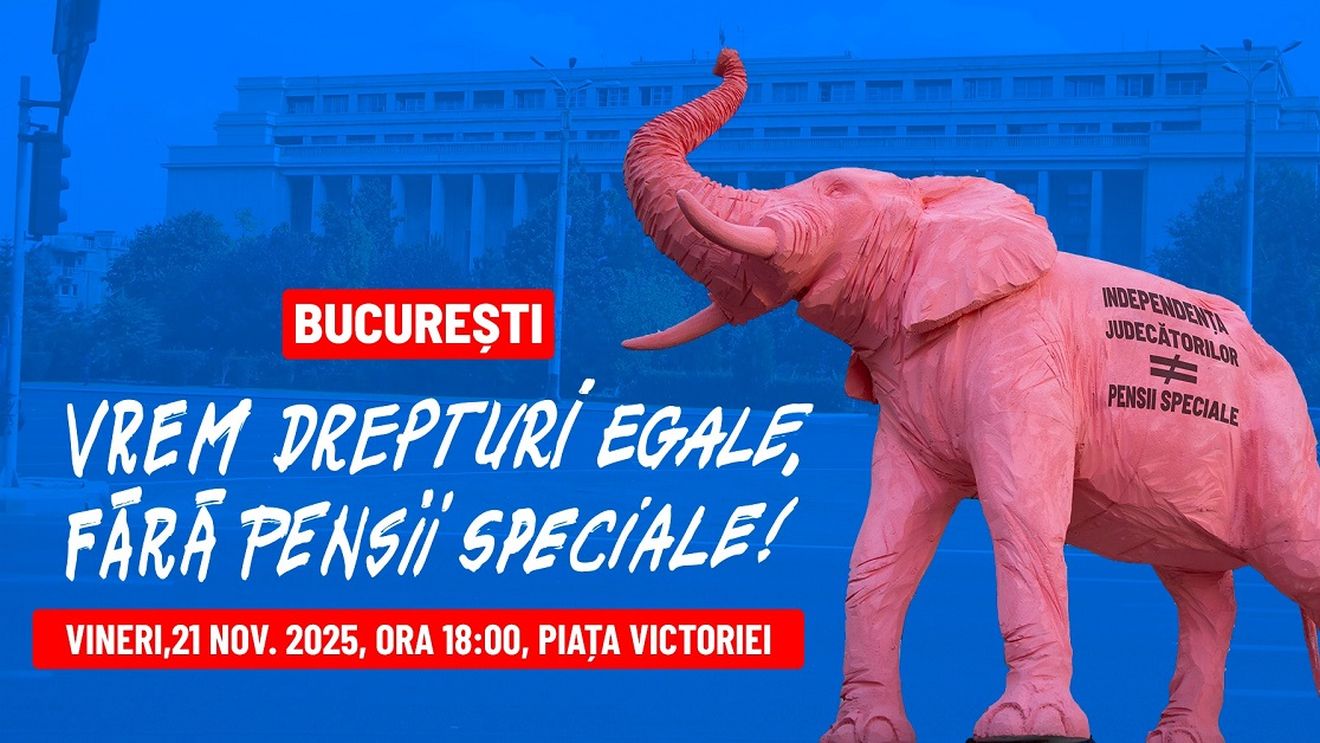 Protest anunțat pentru vineri seara, în Piața Victoriei: „Vrem drepturi egale, fără pensii speciale!”