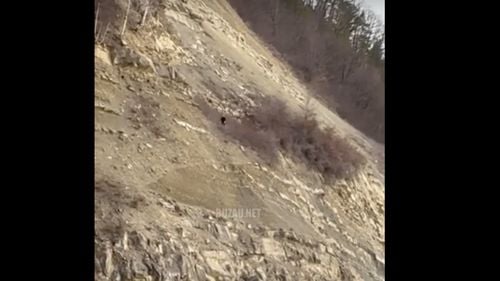 VIDEO Autorităţile din Buzău, sesizate că persoane necunoscute dislocă bolovani de pe versanţi rostogolindu-i pe DN 10