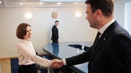 Maia Sandu, întâlnire la Chișinău cu Cătălin Drulă