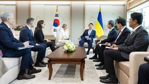 Coreea de Sud oferă Ucrainei un ajutor financiar de 130 milioane de dolari după vizita Olenei Zelenska la Seul
