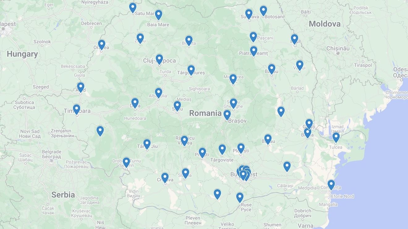 HARTA INTERACTIVĂ a alegerilor locale din 9 iunie. Toți candidații la consiliile județene și la primăriile reședință de județ
