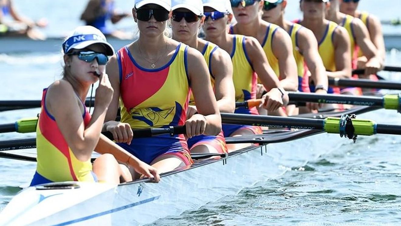 Aur pentru România la canotaj. Echipa feminină de 8+1 a câștigat finala probei regine
