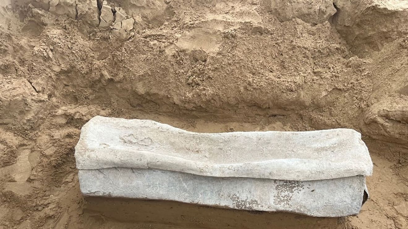 Sarcofag de plumb din epoca romană, vechi de 2000 de ani, descoperit în Fâșia Gaza