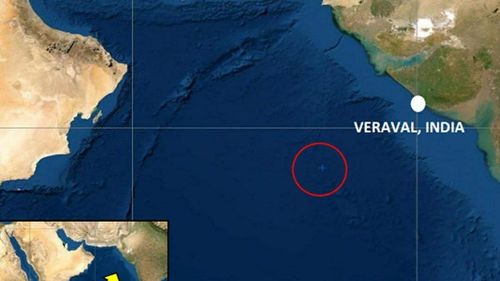 O navă afiliată Israelului, lovită în largul coastelor Indiei