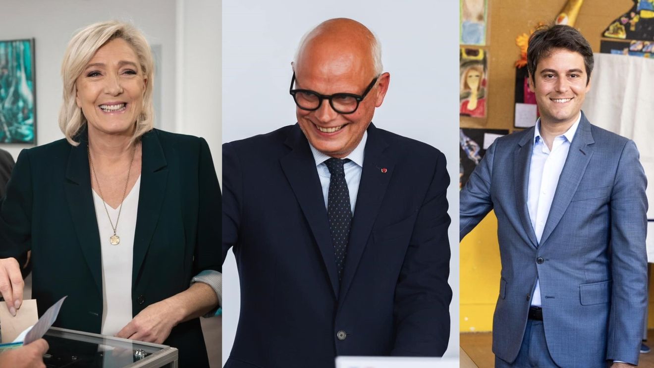 Marine Le Pen în fruntea intențiilor de vot în alegerile prezidențiale din 2027 din Franța la primul sondaj de opinie din ultimele două luni, înaintea foștilor prim miniștri Edouard Philippe și Gabriel Attal