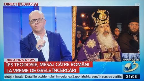 Antena 3, tribună lui Teodosie pentru o predică despre pace și sacrificiu în Vinerea Mare, după ce acesta și-a reconfirmat admirația pentru ”ctitorul Putin”, fiind criticat dur de BOR/ Adrian Ursu, nicio vorbă despre ororile din Ucraina/ Teodosie: ”Ca să ajungem la Dumnezeu a fost nevoie de moarte”