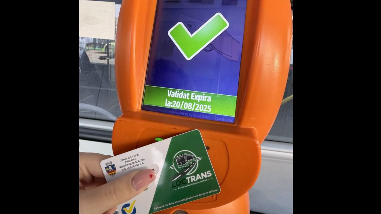 VIDEO Primăria Slatina a pus în funcțiune sistemul de e-ticketing în transportul public / Proiectul se ridică la 4,6 milioane lei și a fost finanțat prin Programul Operațional Regional