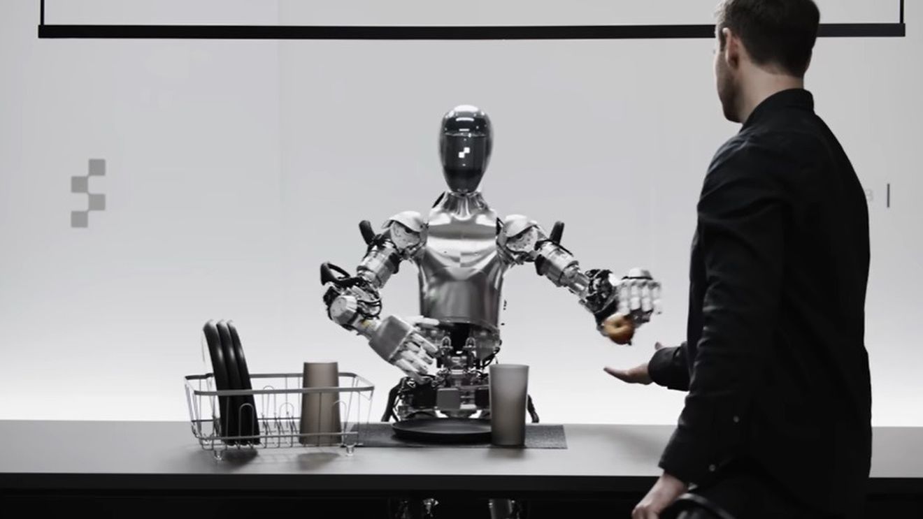 VIDEO Un startup american de tehnologie a dezvăluit un robot umanoid operat de OpenAI care face conversație, oferă un măr și curăță gunoiul