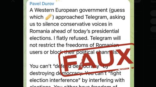 Franța respinge categoric acuzațiile de ingerință în alegerile prezidențiale din România, după mesajul fondatorului Telegram, Pavel Durov