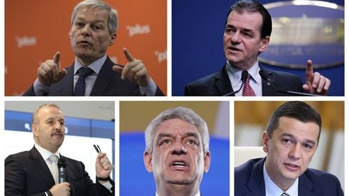 Bătălia premierilor la alegerile parlamentare 2020: Orban, Cioloș, Tudose, Grindeanu și Dâncu sunt candidații pentru postul de prim-ministru