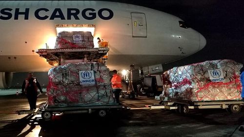 O aeronavă cargo Boeing B777F cu ajutoare destinate populaţiei afectate de cutremurul din Turcia a decolat duminică de pe Aeroportul Internaţional ”Henri Coandă”