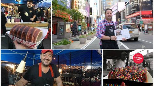 Povestea românului care a cucerit Queens Night Market cu rețeta sa de kürtös kalács. Cu desertul moștenit de la bunica, la marile festivaluri din New York