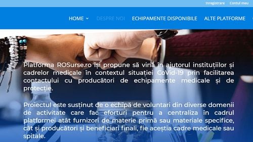 ROSurse.ro: Platforma digitală creată de voluntari, care reunește spitalele și producătorii de echipamente medicale din România
