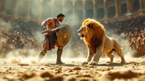 Scheletul unui gladiator sfâșiat de o felină uriașă a fost descoperit în Anglia. Este primul indiciu fizic al unei lupte om-fiară în Europa romană