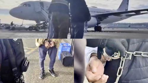 Casa Albă postează pe X un video „ASMR” cu imigranți ilegali care se îmbarcă la deportare, cu zornăieli de lanțuri și cătușe / Internauții, îngrijorați: „Parcă e ceva din desene animate”