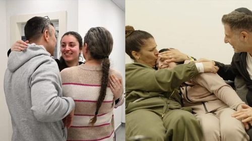 VIDEO Cele patru prizoniere israeliene eliberate de Hamas se reunesc cu familiile lor / 200 de prizonieri palestinieni au fost eliberați din închisorile israeliene