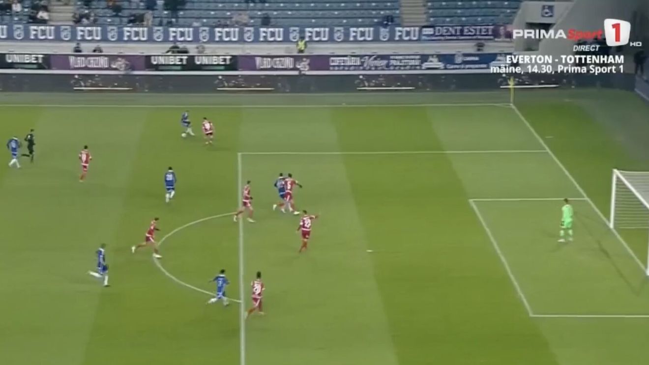 FCU Craiova a învins Dinamo București cu 2-1 într-un meci din Superligă