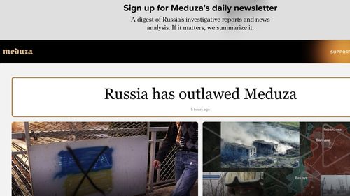 Rușii au interzis site-ul de ştiri Meduza, clasificându-l drept o „organizaţie indezirabilă” / Jurnaliştii de la Meduza pot fi condamnaţi la pedepse cu închisoarea de până la patru ani, iar administratorii până la şase ani