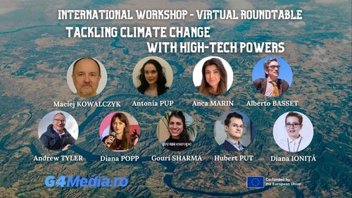 LIVE Dezbatere G4Media, ora 16:00 / Cum ajută tehnologia de vârf la combaterea schimbărilor climatice?/ Vor discuta: reprezentanți ai Comisiei Europene, profesori și cercetători din trei universități europene, think tank-uri, ONG-uri și mass-media