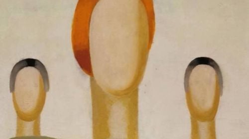 Un paznic „plictisit” a vandalizat o pictură rusească de avangardă, desenând cu pixul ochi pe figurile din lucrare