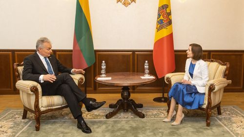 Maia Sandu, după întâlnirea cu președintele Gitanas Nauseda: Contăm pe sprijinul Lituaniei în parcursul nostru european