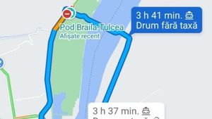 UPDATE Podul de Brăila, integrat în aplicațiile de navigație de la Waze și Google. Cât durează un drum de la București la Măcin sau de la Iași la Constanța cu trecerea Podului Brăila/Închiderea pe timpul nopții se aplică din 17 iulie
