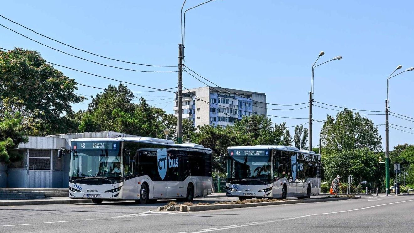 Autobuzele CT Bus Constanța revin pe trasee vineri, anunță compania municipală de transport / Marți, salariații CT Bus au declanșat un protest