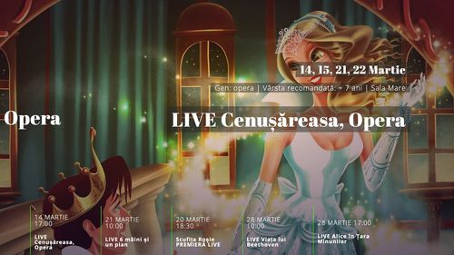 VIDEO Opera Comică pentru Copii va transmite live online spectacolul Cenușăreasa, sâmbătă la ora 17:00. Felicia Filip: Găsim soluția prin care copiii să aibă o activitate-joacă ce îi deschide spre cultură și educație