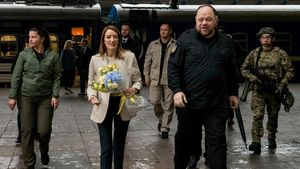 Președinta Parlamentului European, Roberta Metsola, va anunța azi în timpul vizitei la Kiev deschiderea reprezentanței oficiale a PE la Kiev