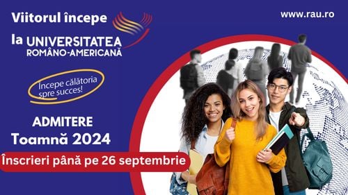 Universitatea Româno-Americană organizează o nouă sesiune de admitere în această toamnă