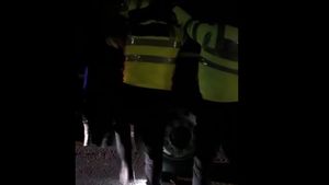VIDEO Un șofer de TIR care transporta 30 de tone de combustibil, prins băut la volan / A fost dat cu forța jos din cabină de către polițiști