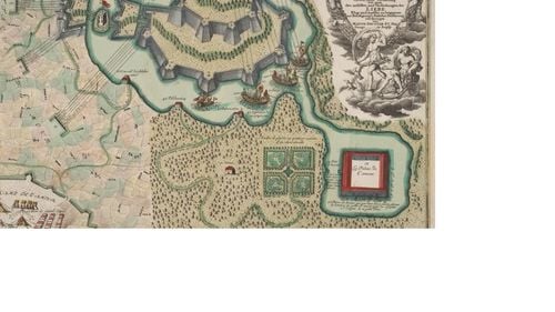 VIDEO Muzeul Hărților a prezentat tinerilor „harta iubirii”, o reprezentare stilizată din 1730 a unui „câmp de luptă” al inimii