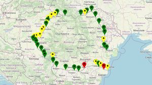 HARTĂ Vezi unde aștepți cel mai puțin la graniță dacă vrei să mergi în Bulgaria de Sfânta Maria / Aștepți peste o oră la Negru Vodă și două ore la Giurgiu